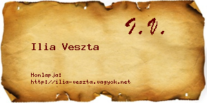 Ilia Veszta névjegykártya